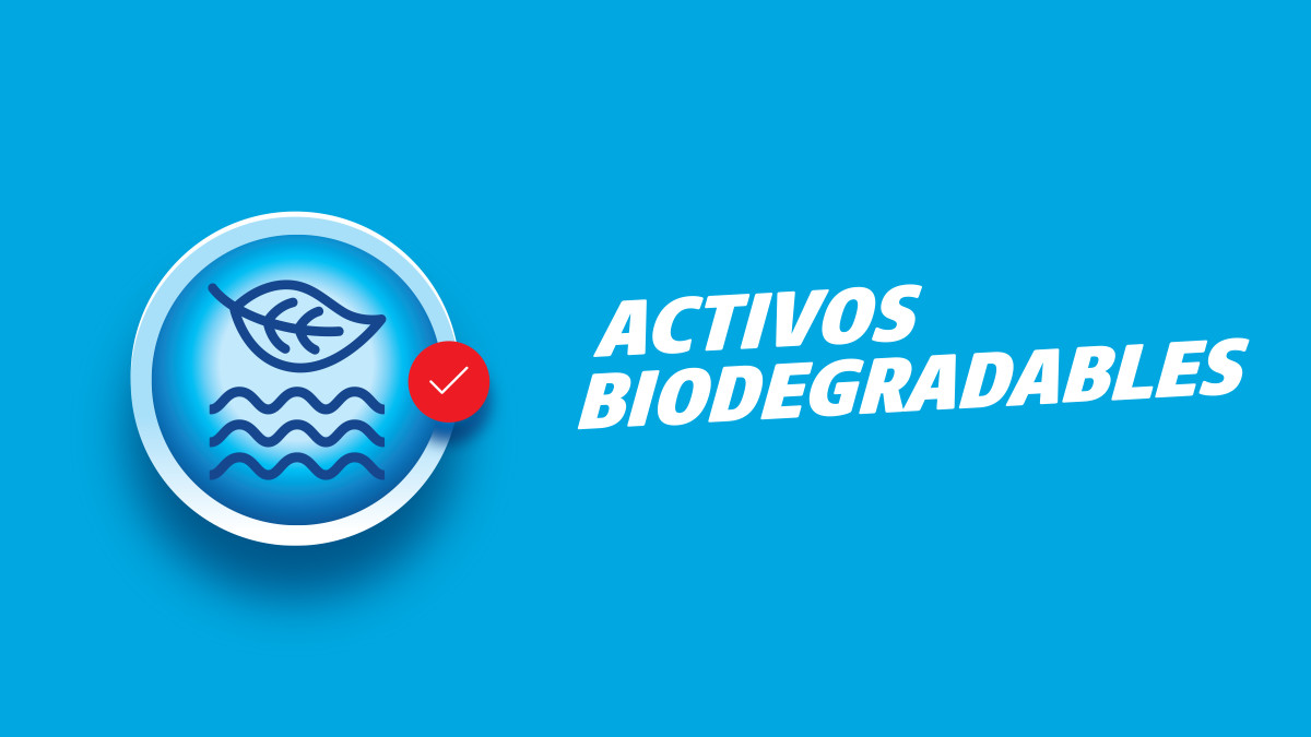 activos biodegradables, deja, ayuda al medio ambiente, formula libre de fosfatos, cuida tu ropa, protege el planeta