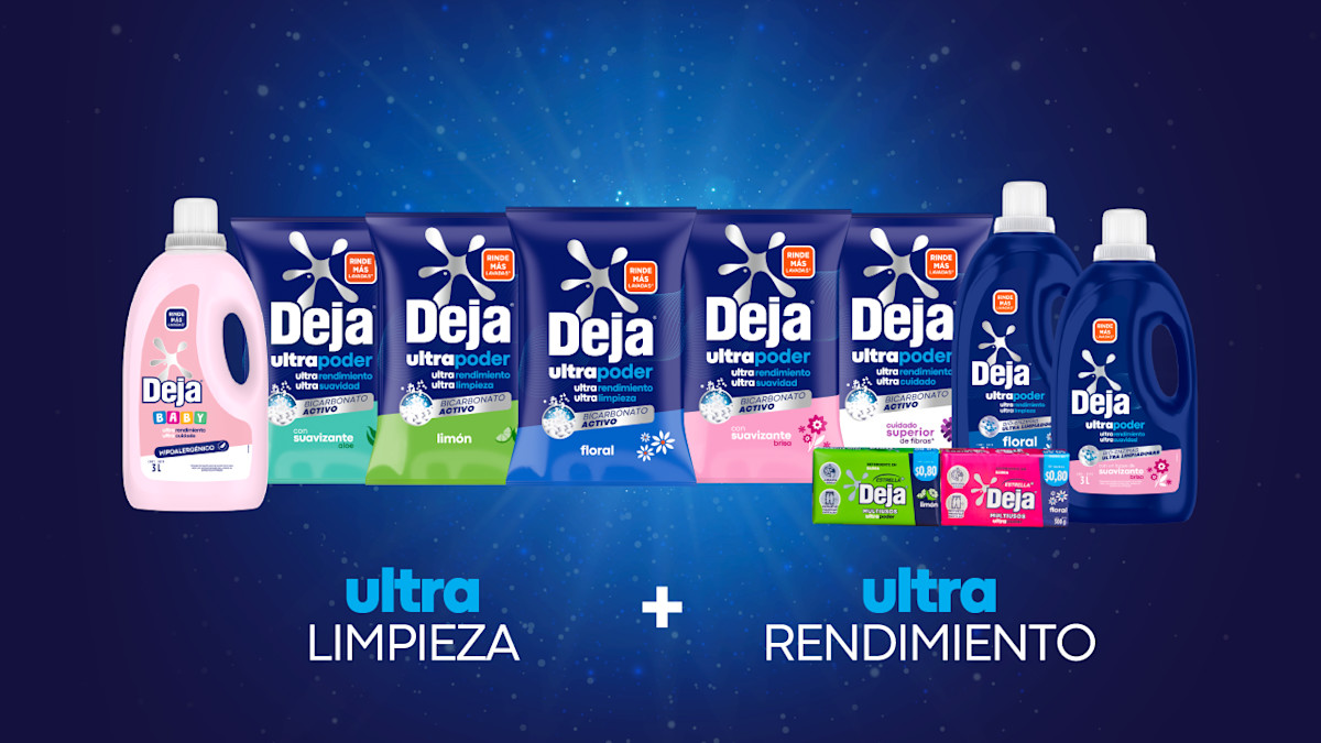 Detergentes Deja Ultra Poder: Floral, Limón, Suavizante Brisa