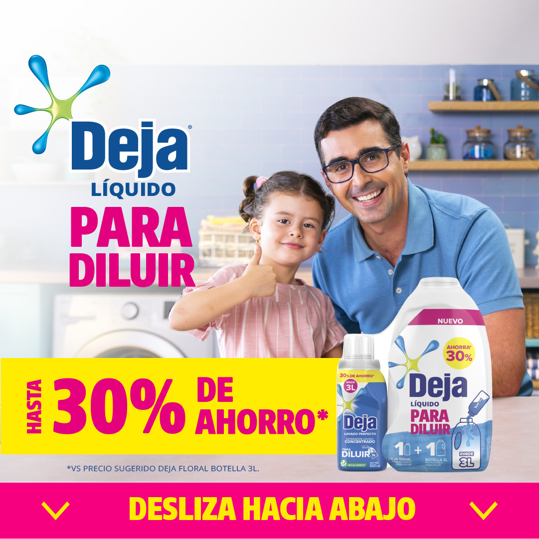 Imagen de héroe con icono de marca y título que muestra el packshot, y algunos beneficios del producto.